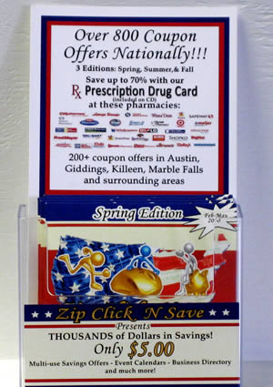 Zip Click N Save Advertising CD Display